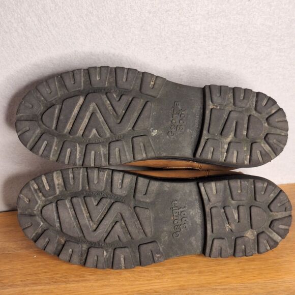 Georgia Boot Men’s 13 Romeo SuperLyte Brown Leather Chelsea Slip On Boots - Picture 6 of 12